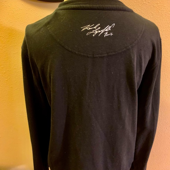 KARL LAGERFELD PARIS SWEATSHIRT. CLASSIC CREW NECK. CUTE SUNGLASS MOTIF ON FRONT - Picture 5 of 7